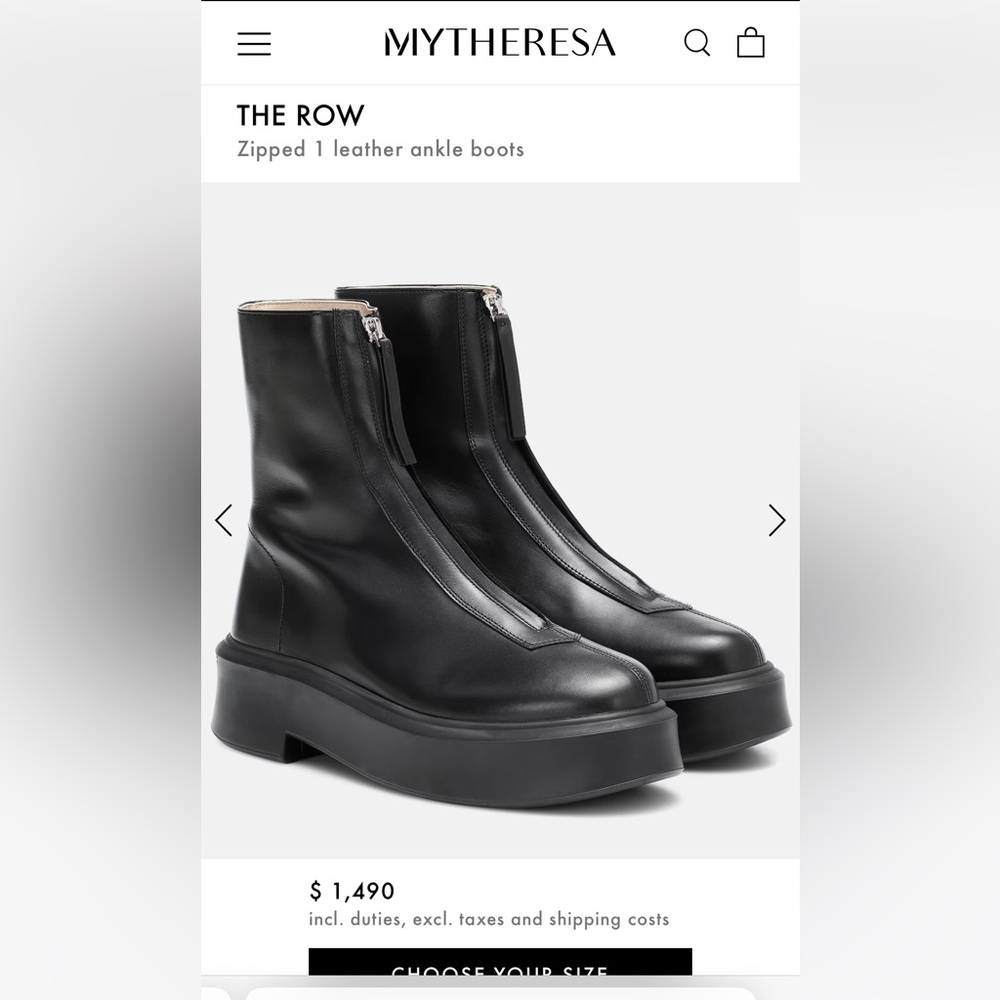 The Row Leather Boots